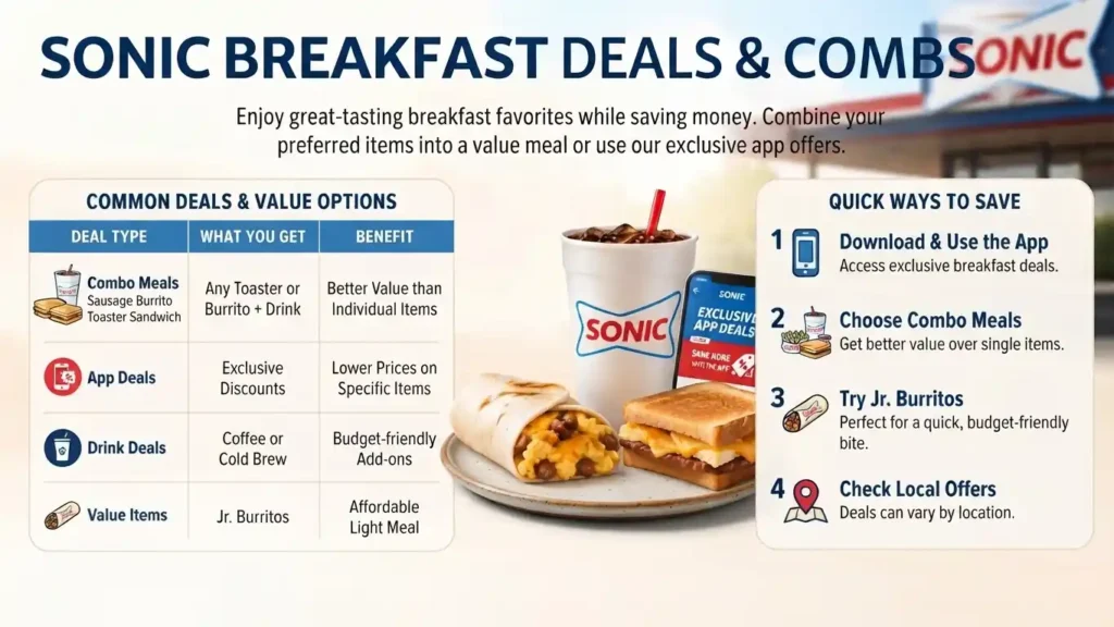 Sonic Breakfast Menu