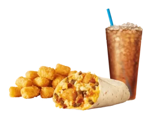 Ultimate Meat & Cheese Breakfast Burrito Combo