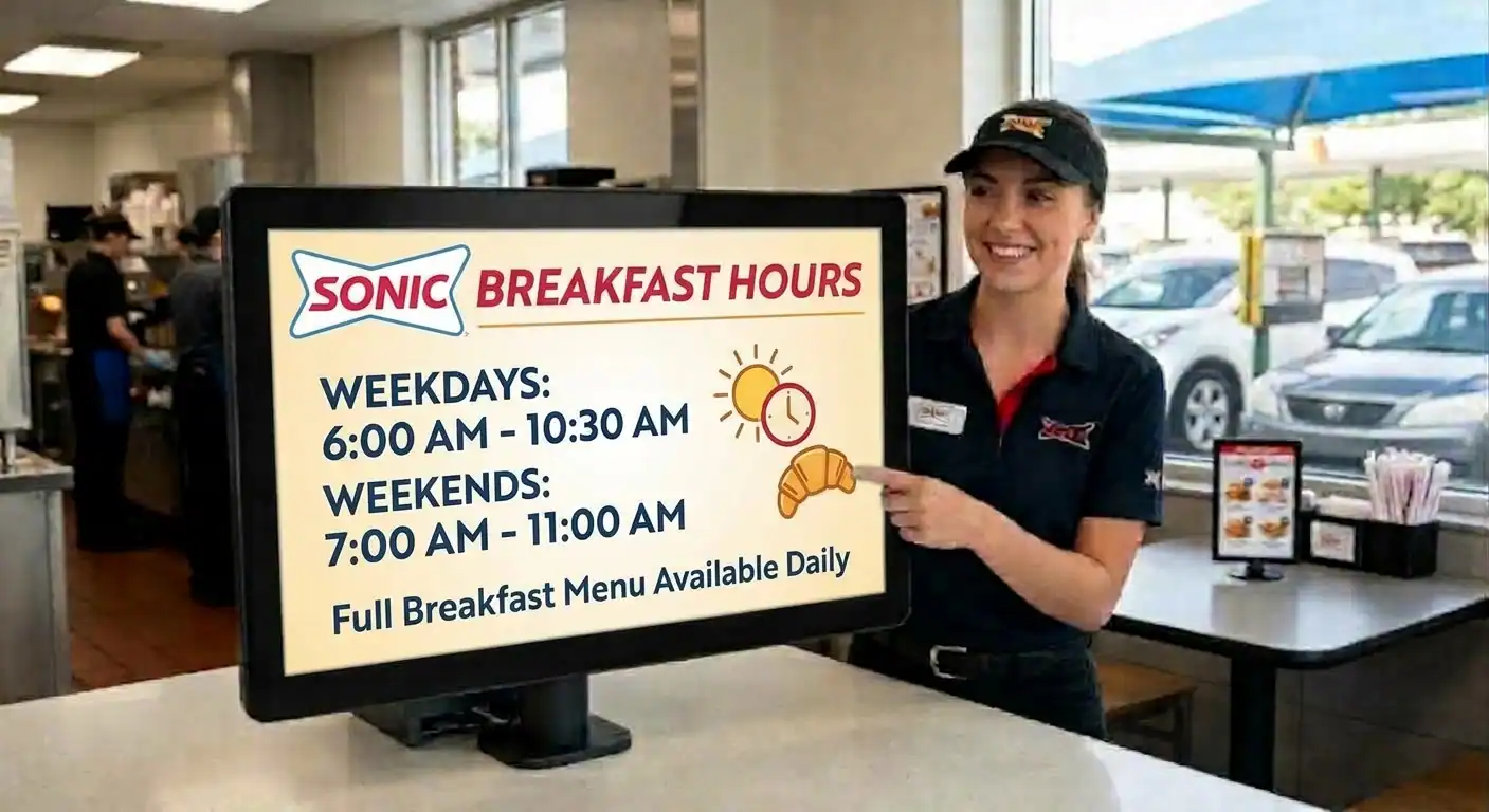 Sonic Breakfast Hours