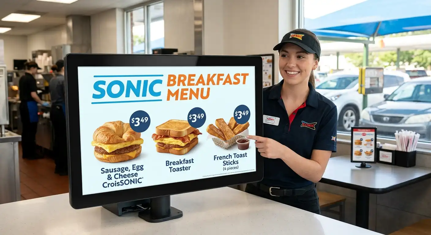 Sonic Breakfast Menu