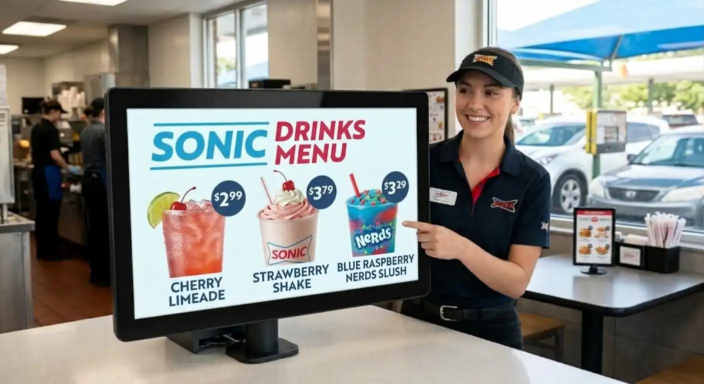 Sonic Drinks Menu